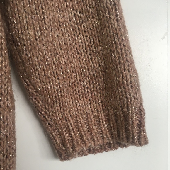 1.2.3 Antique pink cable knit sweater - Picture 3 of 5